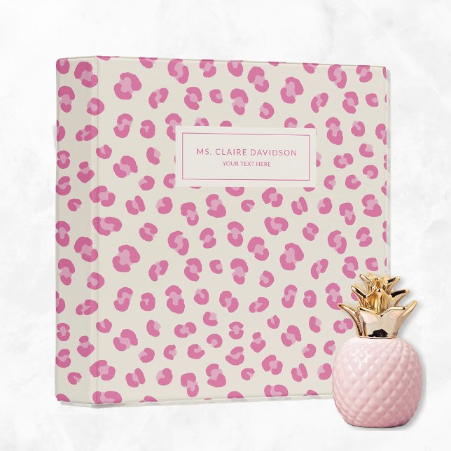Personalized Pink Chic Binder (Creator Uploaded)
