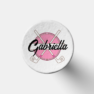 Personalized Pink Clubs Monogram  Golf Tees