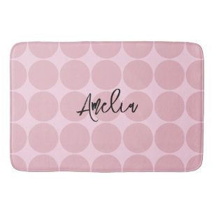 Personalized Pink Coquette Girly Gifts Bath Mat