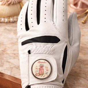 Personalized Pink Coquette Golf Monogram Glove