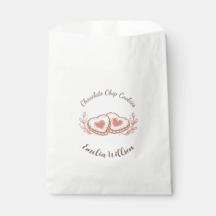 Personalized Pink Cottage Bakery Favor Bag