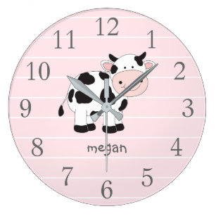 Cow Wall Clocks | Zazzle