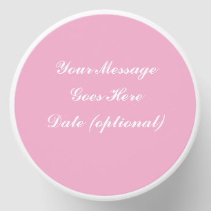 Personalized Pink Custom Message & Date Mini Candle Favors