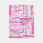 Personalized Pink Custom Name Collage Girl's
