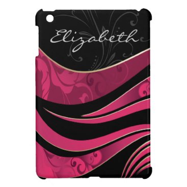 personalized pink damask pattern girly Ipad case iPad Mini Case
