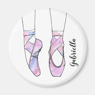 Personalized Pink Dance Ballet Magnet