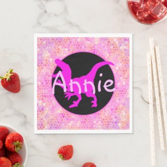 Personalized Pink Dinosaur Hide