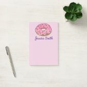 Personalized Pink Donut Doughnut Sprinkles Foodie Post-it Notes | Zazzle