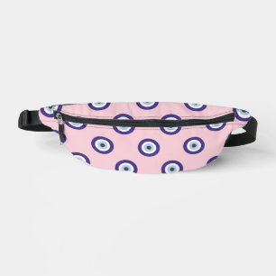 Personalized Pink Evil Eye Pattern Gifts With Name Fanny Pack