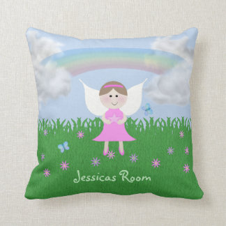 Personalized Pink Fairy Kids Pillow