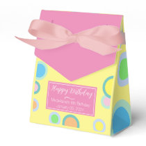 Personalized Pink Favor Box