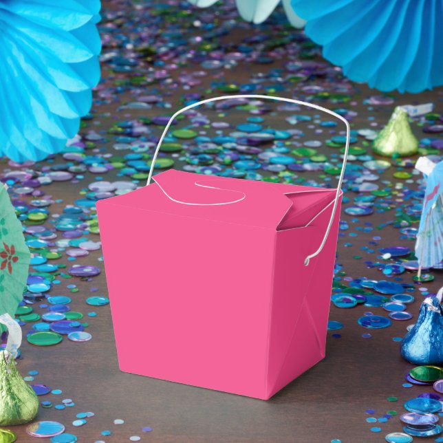 Personalized Pink Favor Boxes – Take Out 2x2x2.75 (Party)