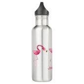 Personalized Pink Flamingo Bird Water Bottle | Zazzle