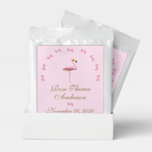 Personalized Pink Flamingo Themed Hot Chocolate Drink Mix