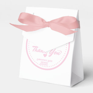 Personalized Pink floral cute Elephant Baby Shower Favor Boxes