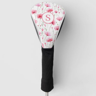 Personalized Pink Floral  Golf Head Cover