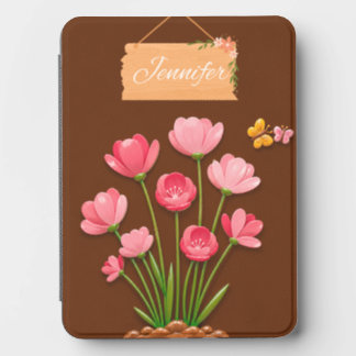 Personalized Pink Floral Kindle Case