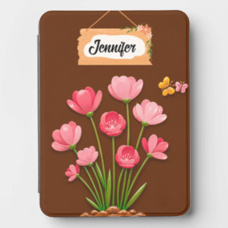 Personalized Pink Floral Kindle Case