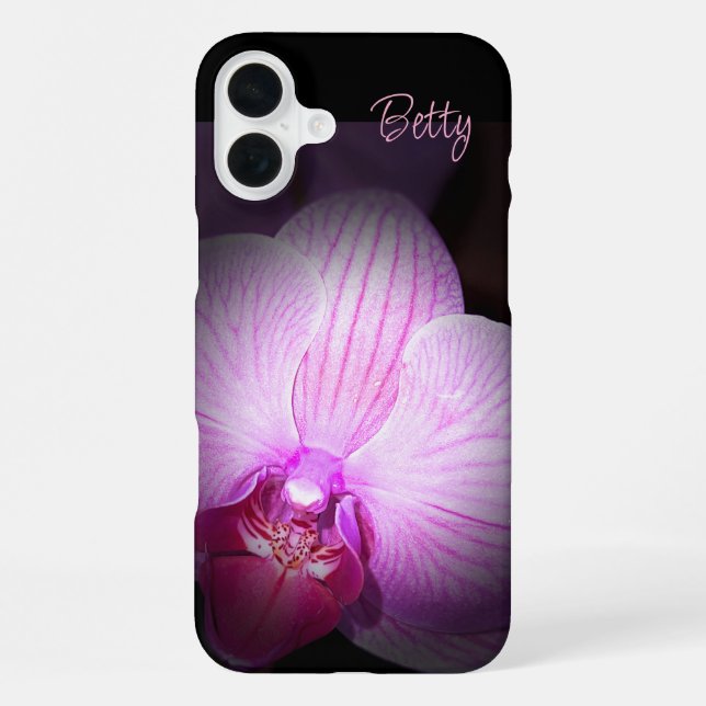 Personalized Pink Flower  Apple iPhone Case (Back)