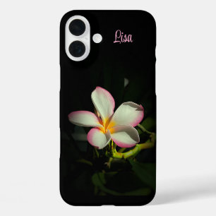 Personalized Pink Flower Apple iPhone Case