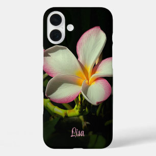 Personalized Pink Flower Apple iPhone Case