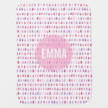 Personalized Pink Girl Baby Blanket at Zazzle