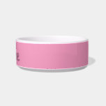Personalized Pink Girl Bowl<br><div class="desc">Pet dish personalized with any name or text.</div>