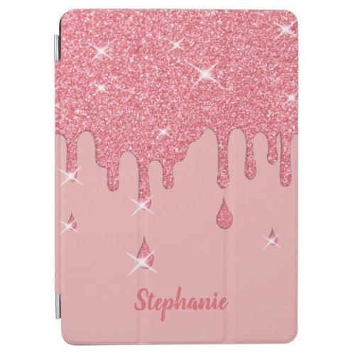 Personalized Pink Glitter Effect  Sparkles iPad Air Cover