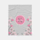 Personalized Pink Gray | Flowers Nursery Girl