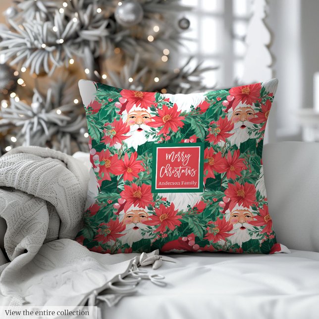 Personalized pink green watercolor preppy pillow (Personalized pink green watercolor preppy pillow)