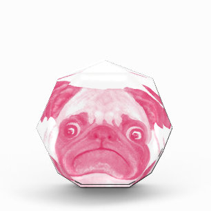 Personalized PINK Grumpy Puggy Award