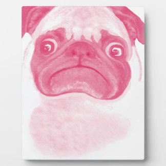 Personalized PINK Grumpy Puggy Plaque