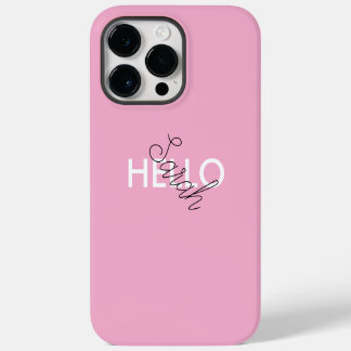 Personalized Pink "Hello" Phone Case with Custom