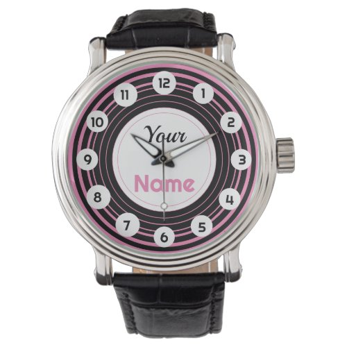 Personalized Pink hypnosis Watch