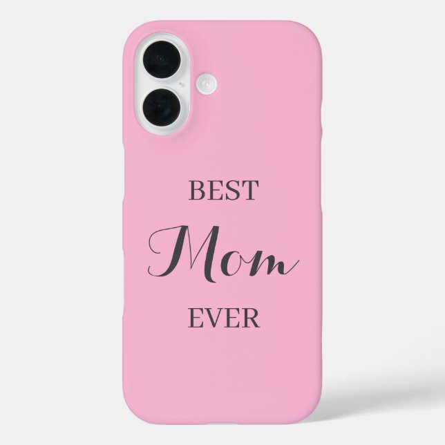 Personalized Pink iPhone Case - Custom Name (Back)