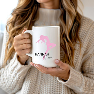 Personalized Pink Jazz Dancer Coffee Mug