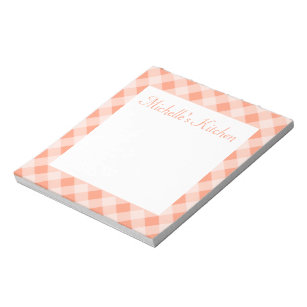 Personalized Pink Kitchen Notepad Gift
