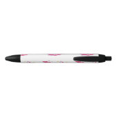 Personalized Pink Magical Unicorn Black Ink Pen (Back)