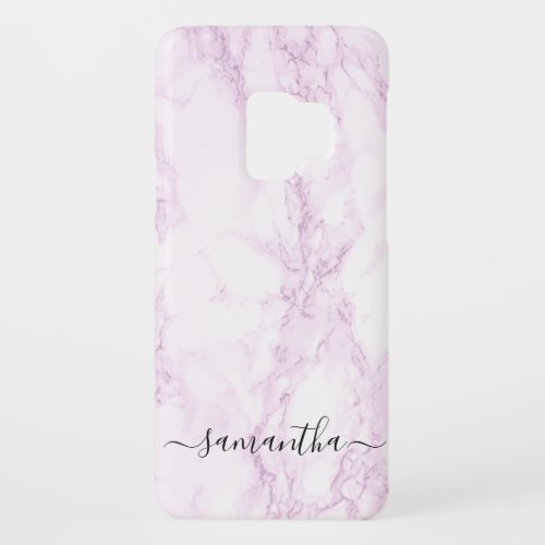 Personalized Pink Marble Case_Mate Samsung Galaxy S9 Case