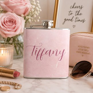 Personalized Pink Marble Name 