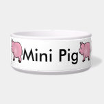 Personalized Pink Mini Pig<br><div class="desc">Personalized Pink Mini Pig food dish.
Simply use the customize it button to add your mini pigs name.</div>