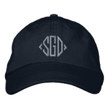 Personalized pink monogrammed blue