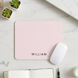 Personalized Pink & Name Monogram | Elegant Custom Mouse Pad<br><div class="desc">Upgrade your workspace with this elegant personalized mouse pad. Featuring a sleek pastel pink design with a customizable monogram and name, this mouse pad adds a touch of sophistication to your desk. Perfect for home or office use, its smooth surface ensures precise mouse movement, while the non-slip backing keeps it...</div>