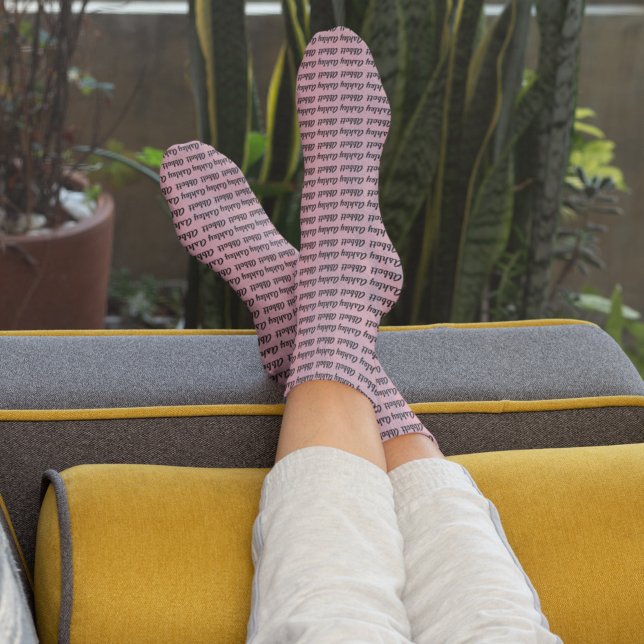 Personalized Pink Name Socks (Creator Uploaded)