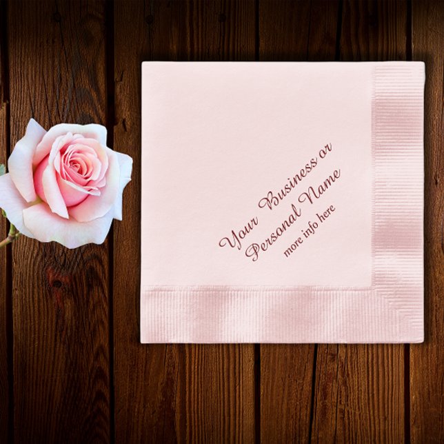 personalized pink napkins (Creator Uploaded)