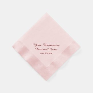 personalized pink napkins