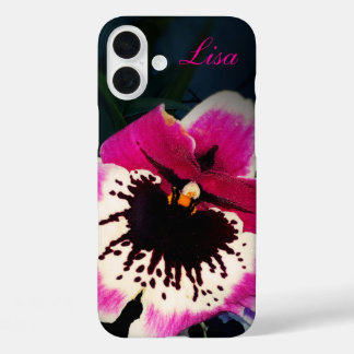 Personalized Pink Orchid Apple iPhone Case