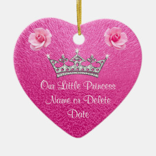 Personalized Pink Our Little a Princess Ornaments