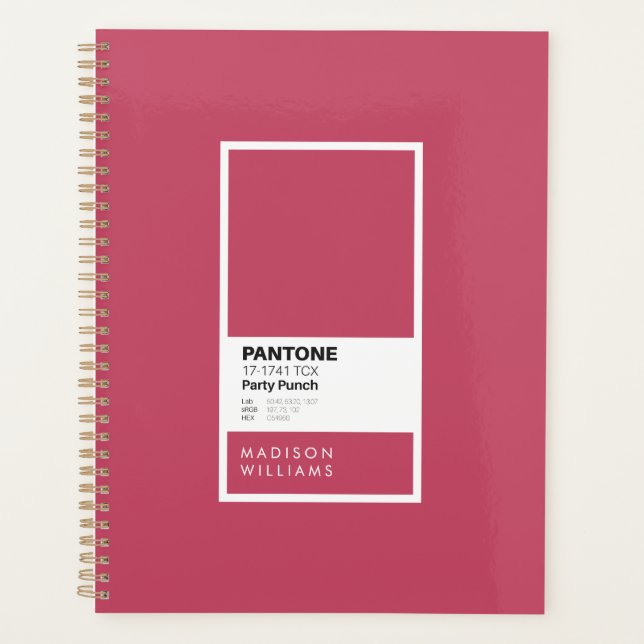 Personalized Pink Party Punch Notebook | Custom (Front)