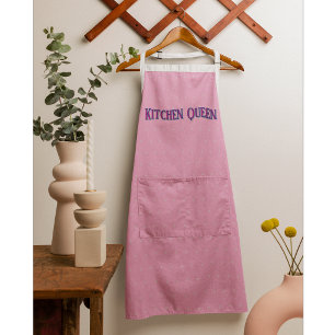 Personalized Pink Pastel Apron - Custom Text